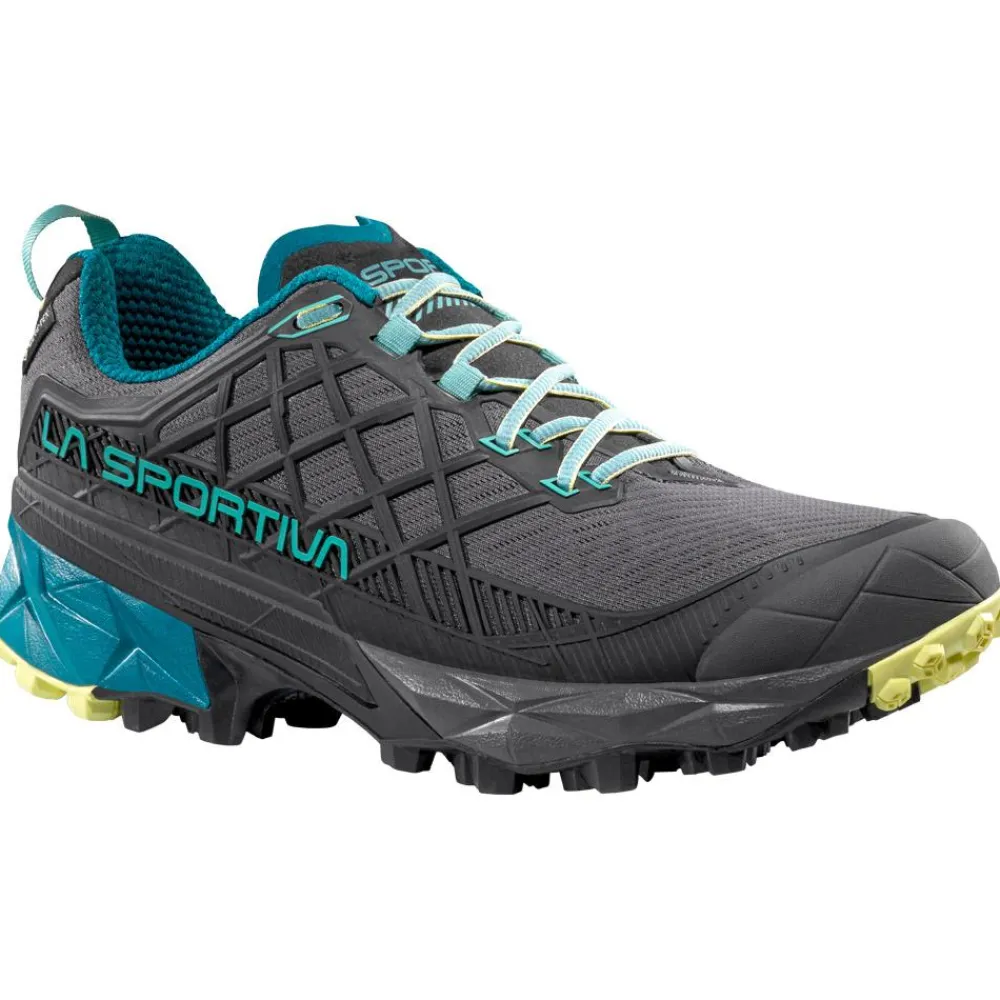 Chaussures Rando Basses|Chaussures Rando Femme<La Sportiva Chaussures de randonnée Akyra II Woman Gore-Tex Carbon Juniper