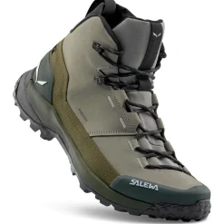 Chaussures de randonnée Puez Leather Mid Ptx M Shadow Dark Olive Homme Chaussures Rando Homme