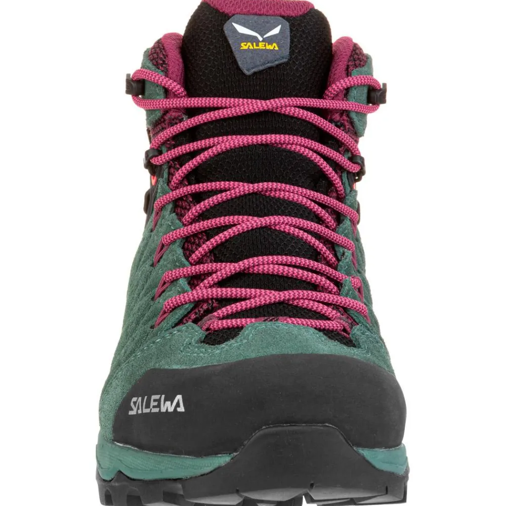 Chaussures Rando Femme<Salewa Chaussures de randonnée Alp Mate Mid WP Wmn Duck Green Rhododendon