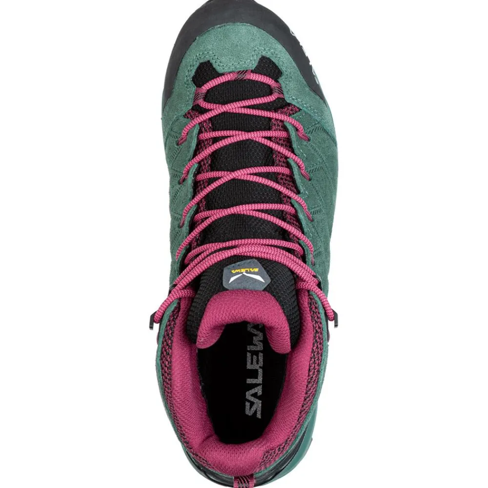 Chaussures Rando Femme<Salewa Chaussures de randonnée Alp Mate Mid WP Wmn Duck Green Rhododendon