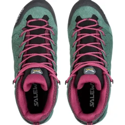 Chaussures Rando Femme<Salewa Chaussures de randonnée Alp Mate Mid WP Wmn Duck Green Rhododendon