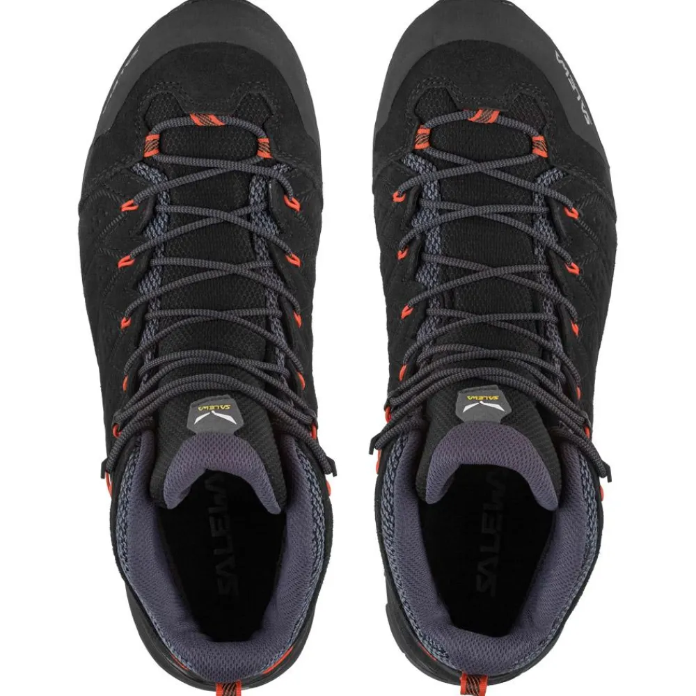 Chaussures Rando Homme<Salewa Chaussures de randonnée Alp Mate Mid WP Black Out Fluo Orange