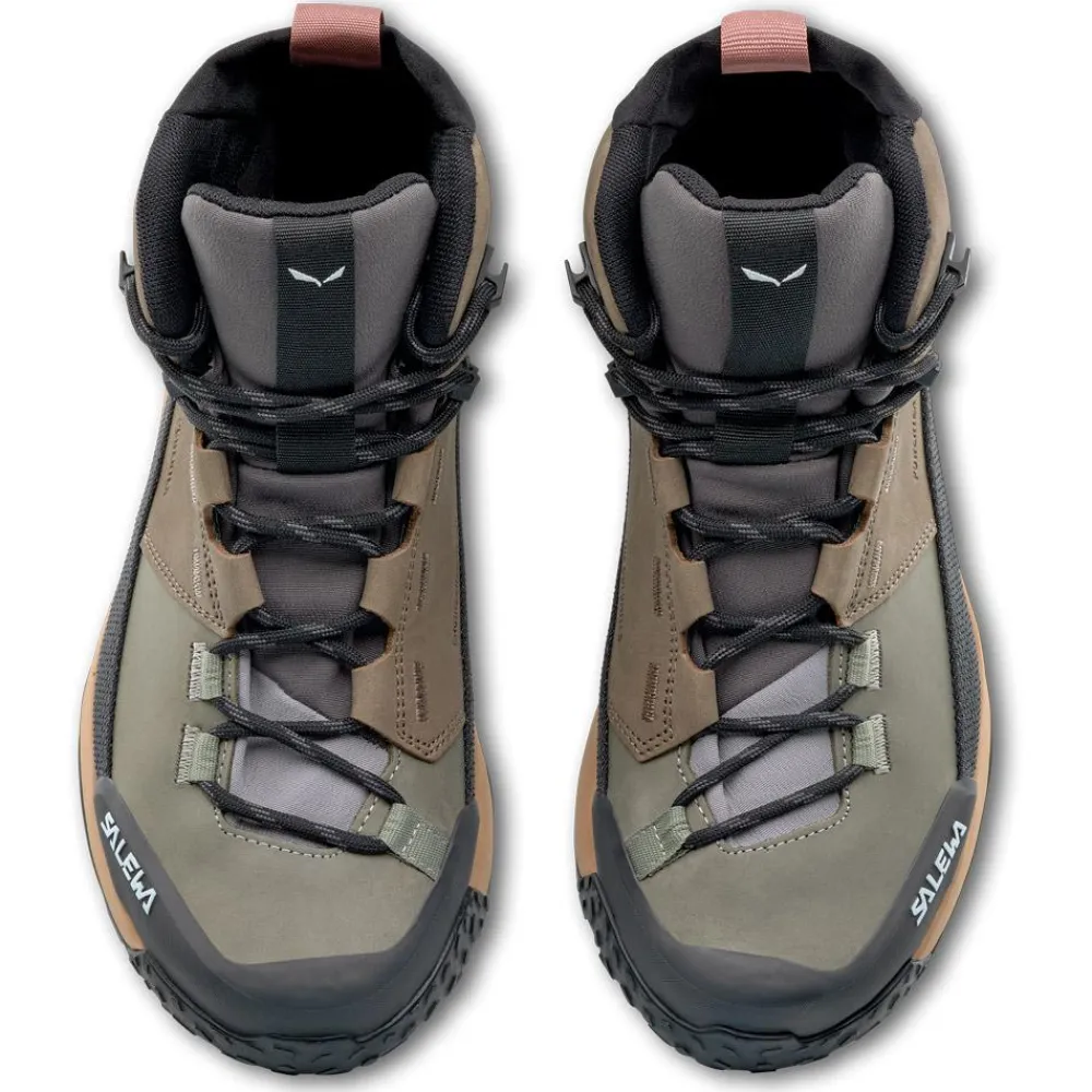 Chaussures Rando Femme<Salewa Chaussures de randonnée Puez Leather Mid Ptx W Bungee Cord Onyx
