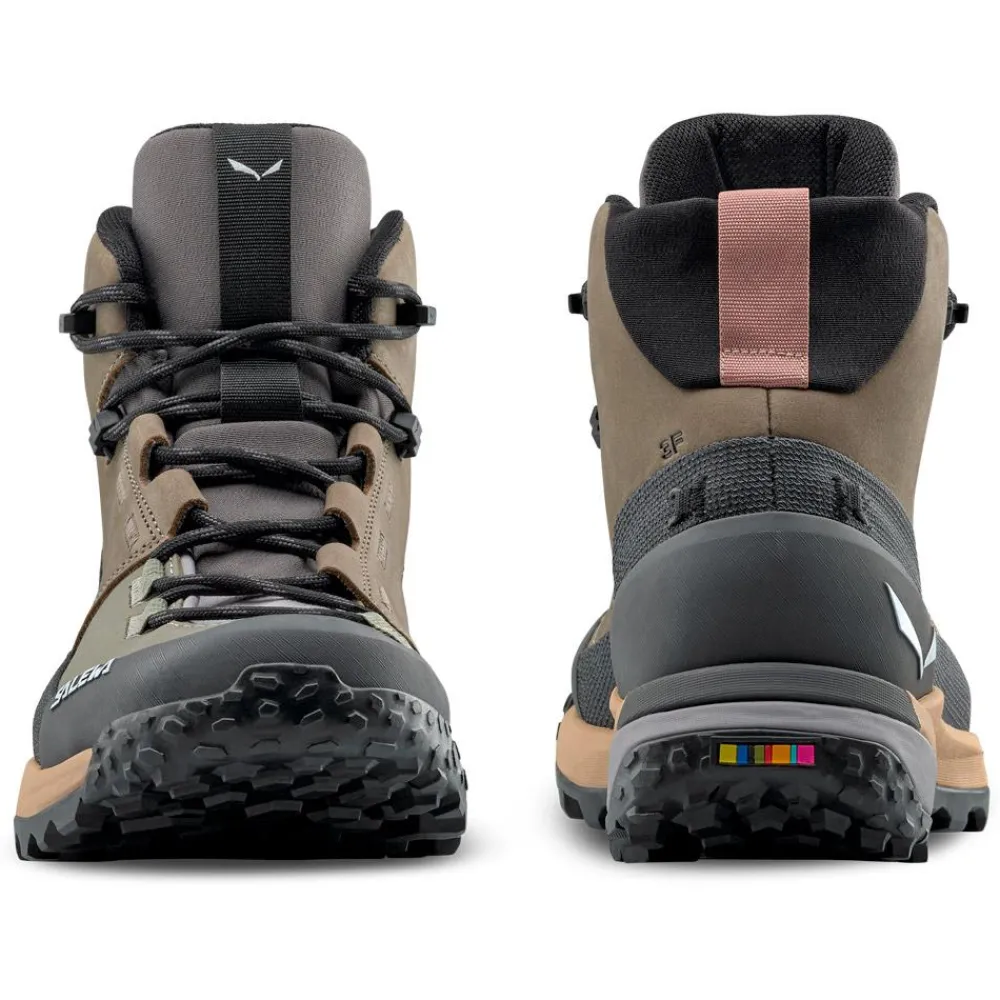 Chaussures Rando Femme<Salewa Chaussures de randonnée Puez Leather Mid Ptx W Bungee Cord Onyx