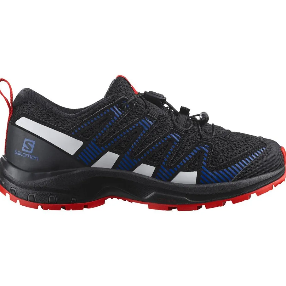 Hot Chaussures de randonnée Xa Pro V8 J Black Lapis Blue Fiery Red Enfant Chaussures Rando Enfant|Chaussures Rando Basses