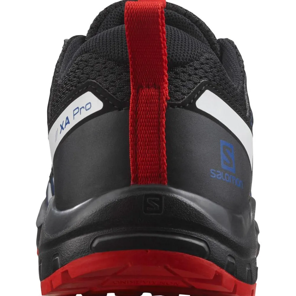 Hot Chaussures de randonnée Xa Pro V8 J Black Lapis Blue Fiery Red Enfant Chaussures Rando Enfant|Chaussures Rando Basses