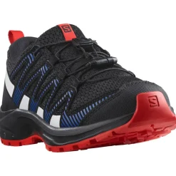 Hot Chaussures de randonnée Xa Pro V8 J Black Lapis Blue Fiery Red Enfant Chaussures Rando Enfant|Chaussures Rando Basses