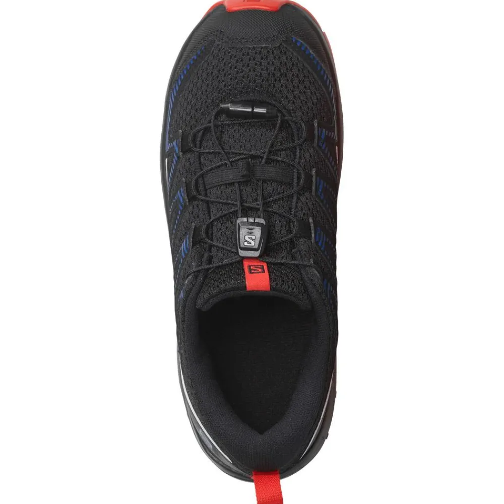 Hot Chaussures de randonnée Xa Pro V8 J Black Lapis Blue Fiery Red Enfant Chaussures Rando Enfant|Chaussures Rando Basses