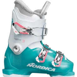 Sale Chaussures de Ski Speedmachine J 3 Girl Light Blue White Pink Enfant Chaussures Enfant