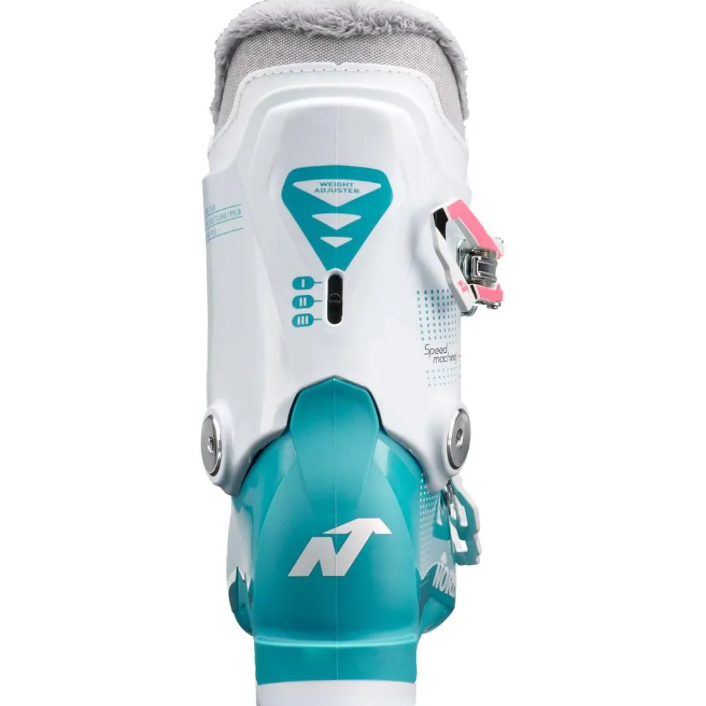 Sale Chaussures de Ski Speedmachine J 3 Girl Light Blue White Pink Enfant Chaussures Enfant