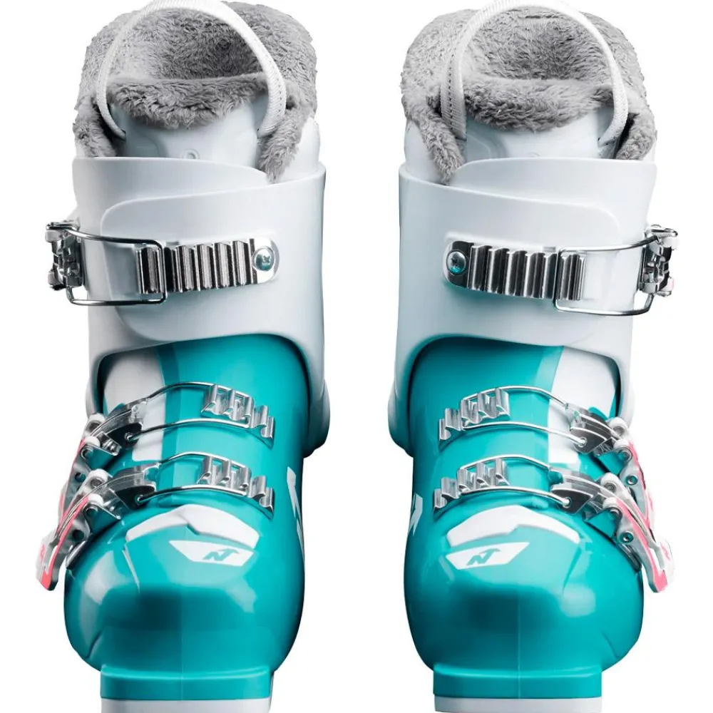 Sale Chaussures de Ski Speedmachine J 3 Girl Light Blue White Pink Enfant Chaussures Enfant