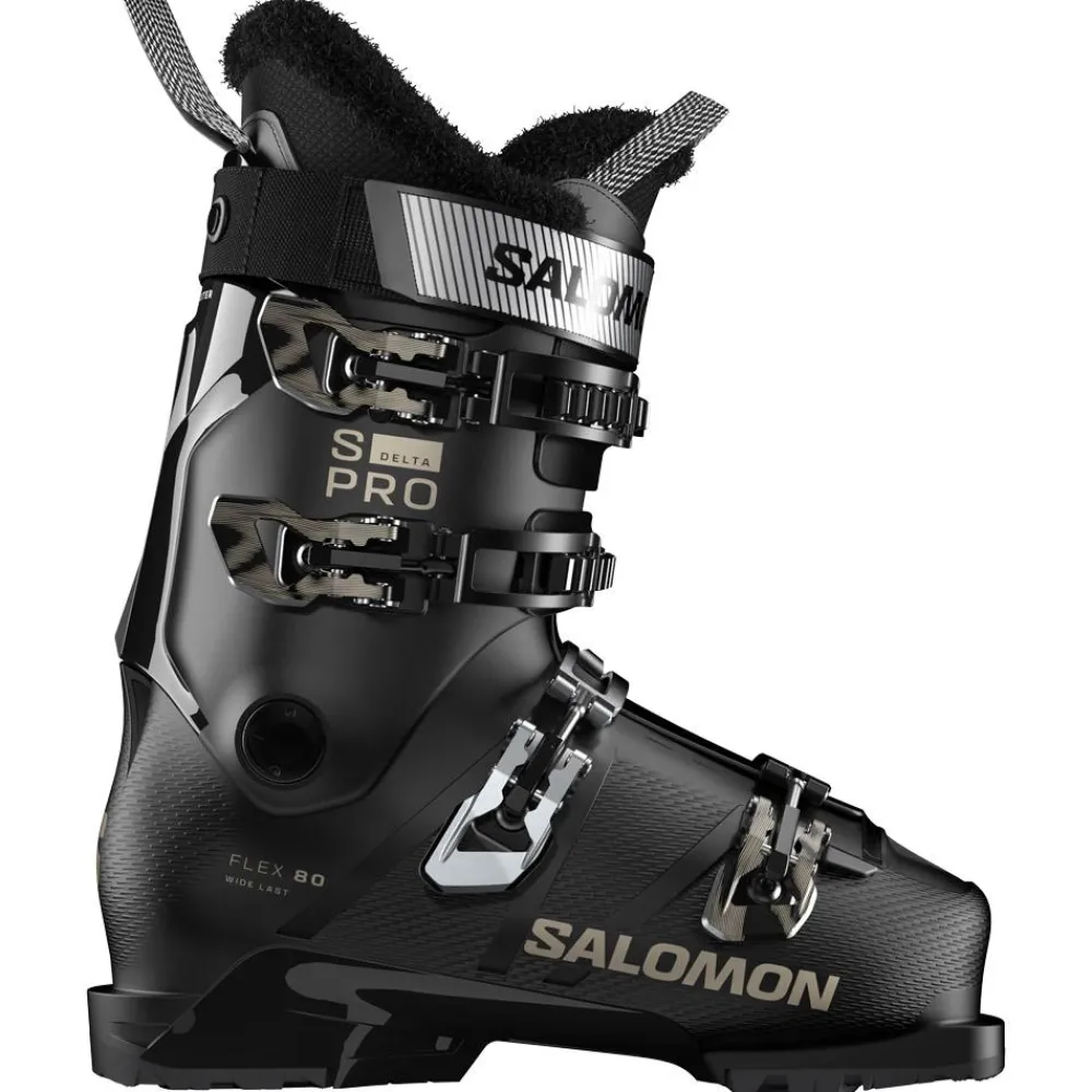 Hot Chaussures de Ski S/Pro Delta 80 W Gw Black Black Light Bronze Metal Femme Chaussures Femme