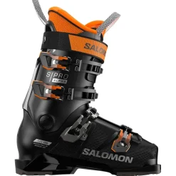 Outlet Chaussures de Ski S/Pro Alpha 100 Gw Black Dark Grey Met Orange Tiger Homme Chaussures Homme