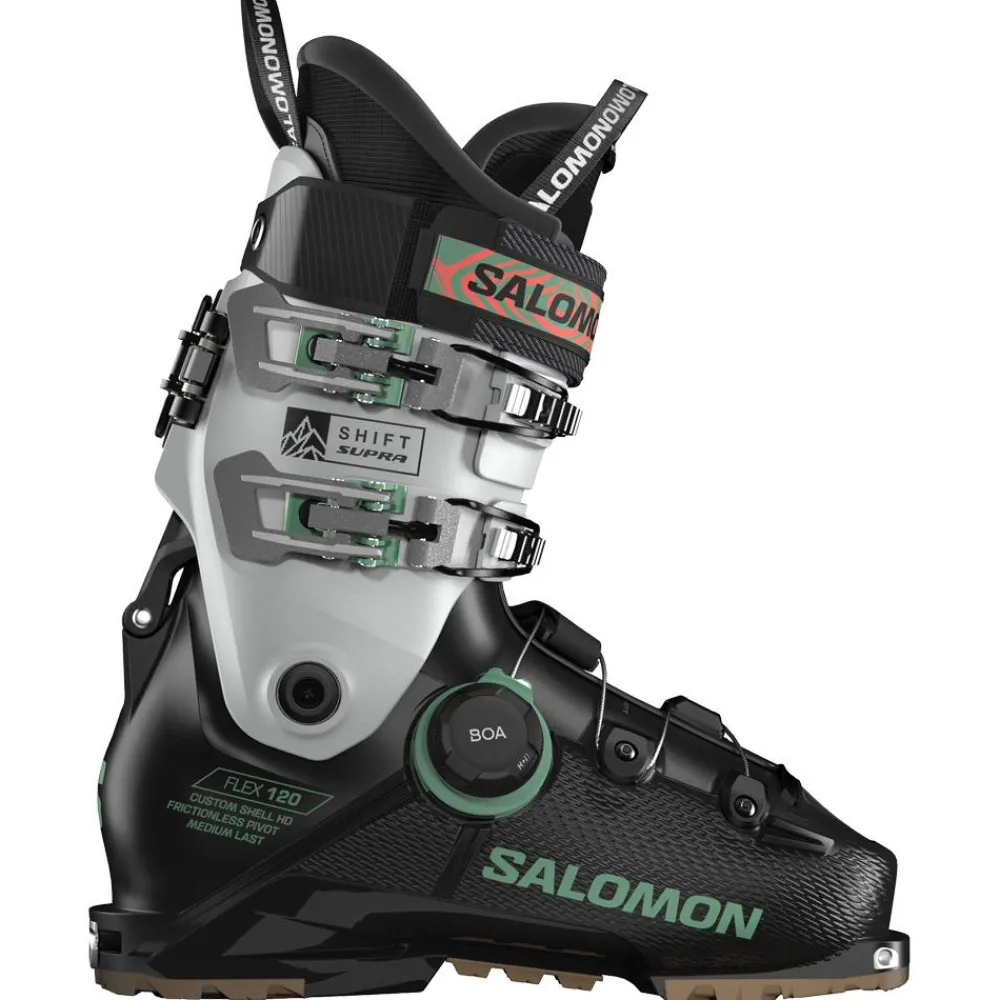 Chaussures Homme<Salomon Chaussures de Ski Shift Supra Boa 120 Gw Black Cool Gray 5 Shale Green