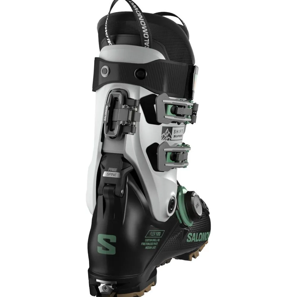 Chaussures Homme<Salomon Chaussures de Ski Shift Supra Boa 120 Gw Black Cool Gray 5 Shale Green