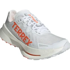 New Chaussures de trail Terrex Agravic Speed Ultra Cloud White / Impact Orange / Dash Grey Homme Chaussures Trail Homme