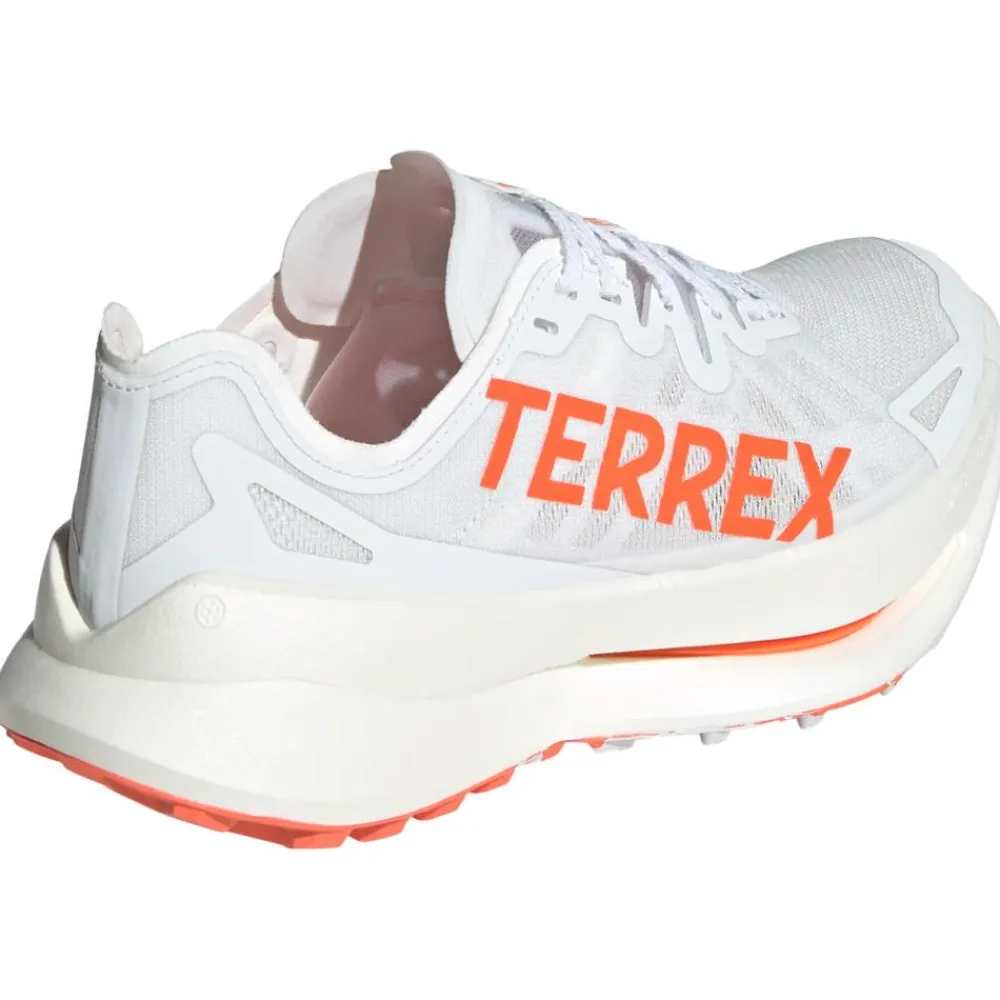 New Chaussures de trail Terrex Agravic Speed Ultra Cloud White / Impact Orange / Dash Grey Homme Chaussures Trail Homme