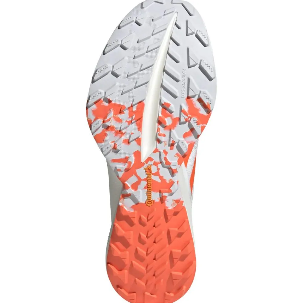 New Chaussures de trail Terrex Agravic Speed Ultra Cloud White / Impact Orange / Dash Grey Homme Chaussures Trail Homme