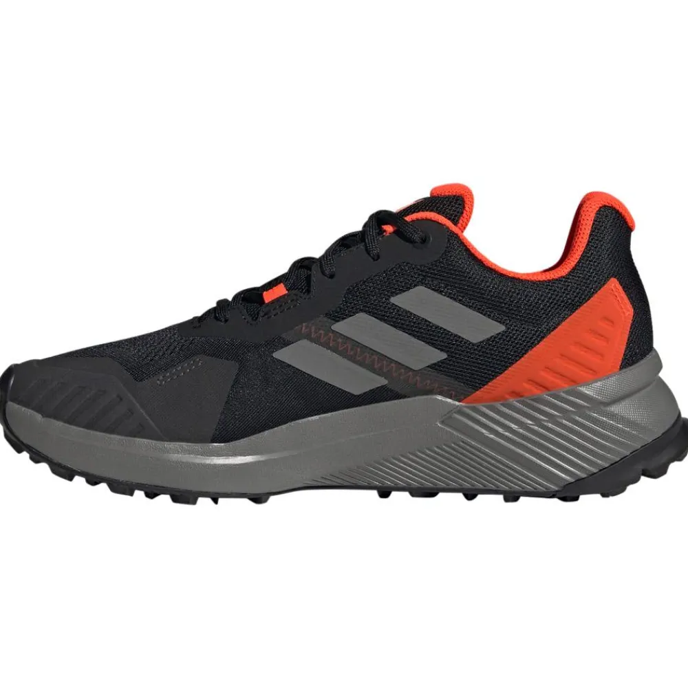 New Chaussures de trail Terrex Soulstride Core Black Grey Four Solar Red Homme Chaussures Trail Homme