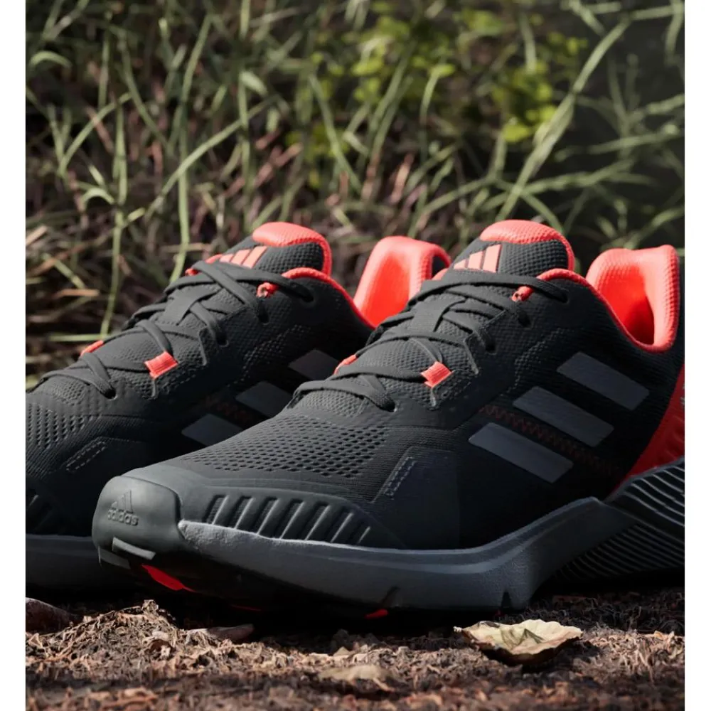 New Chaussures de trail Terrex Soulstride Core Black Grey Four Solar Red Homme Chaussures Trail Homme
