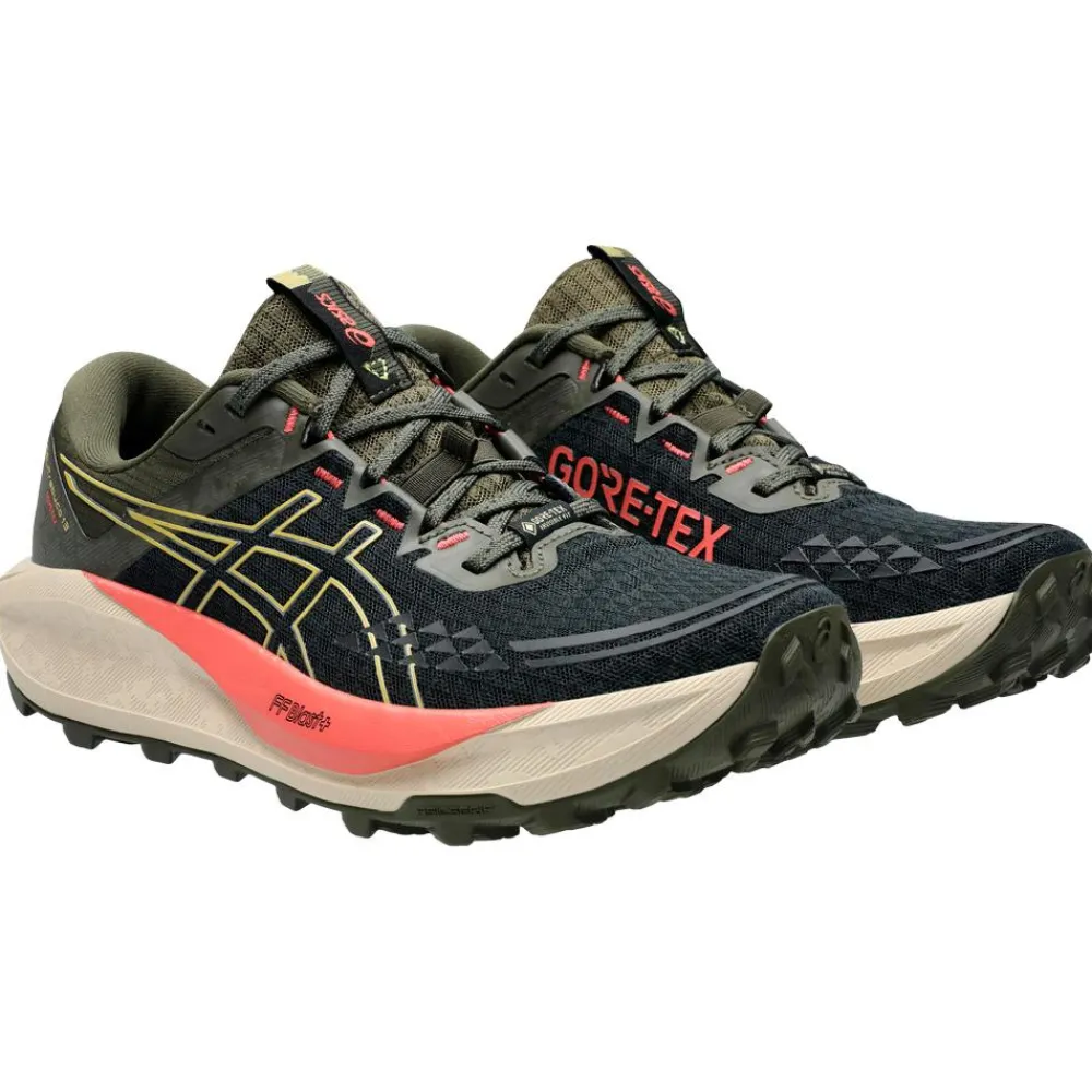 Chaussures de trail Gel-Trabuco 13 Gore-Tex Wmn Black Lemongrass Femme Chaussures Trail Femme