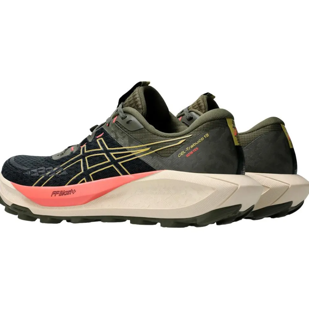 Chaussures de trail Gel-Trabuco 13 Gore-Tex Wmn Black Lemongrass Femme Chaussures Trail Femme