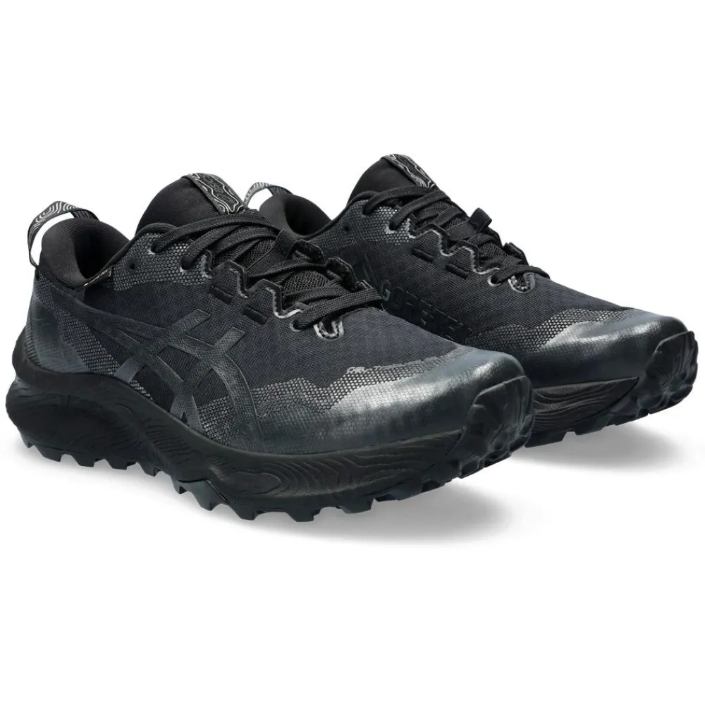 Hot Chaussures de trail Gel-Trabuco 12 Gore-Tex Wmn Black Graphite Grey Femme Chaussures Trail Femme