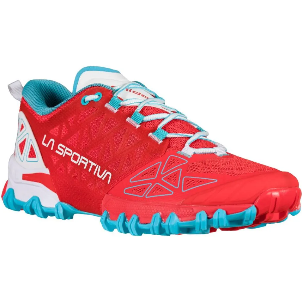Chaussures Trail Femme<La Sportiva Chaussures de trail Bushido II Woman Hibiscus Malibu Blue