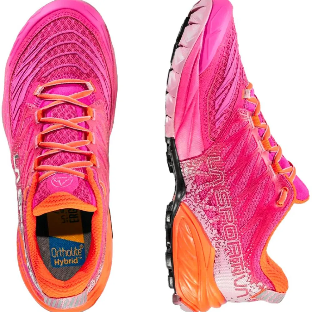 Chaussures Trail Femme<La Sportiva Chaussures de trail Akasha II Woman Springtime Cherry Tomato