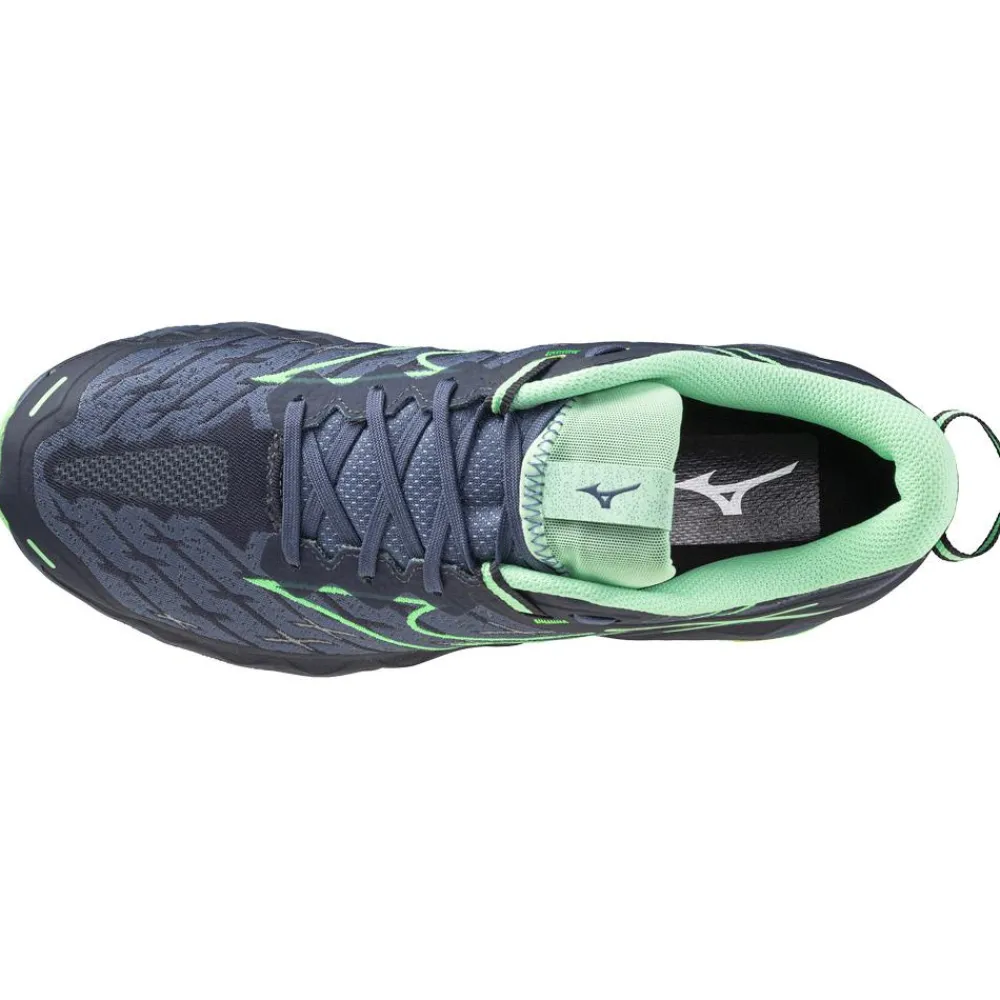 Chaussures Trail Homme<Mizuno Chaussures de trail Wave Mujin 10 Vintage Indigo Neo Mint India