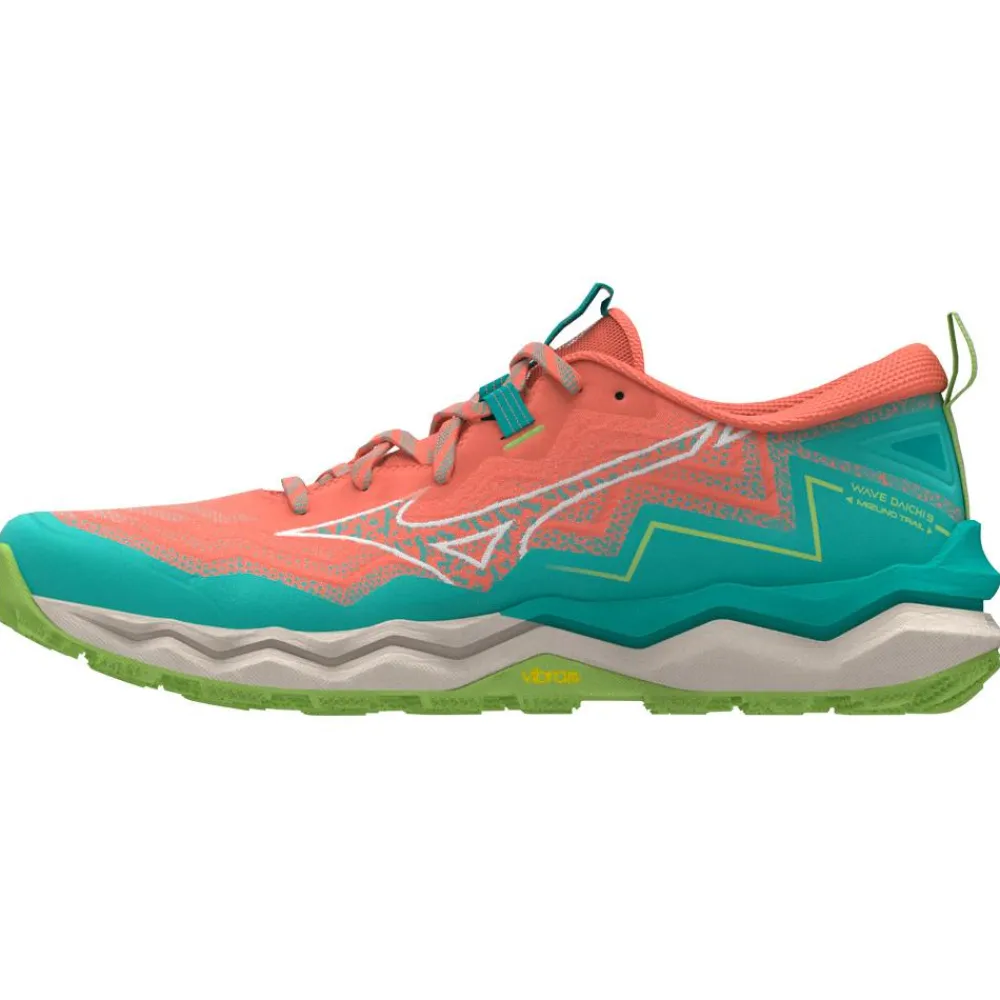 Clearance Chaussures de trail Wave Daichi 9 W Freshsalmon White Sharpgreen Femme Chaussures Trail Femme