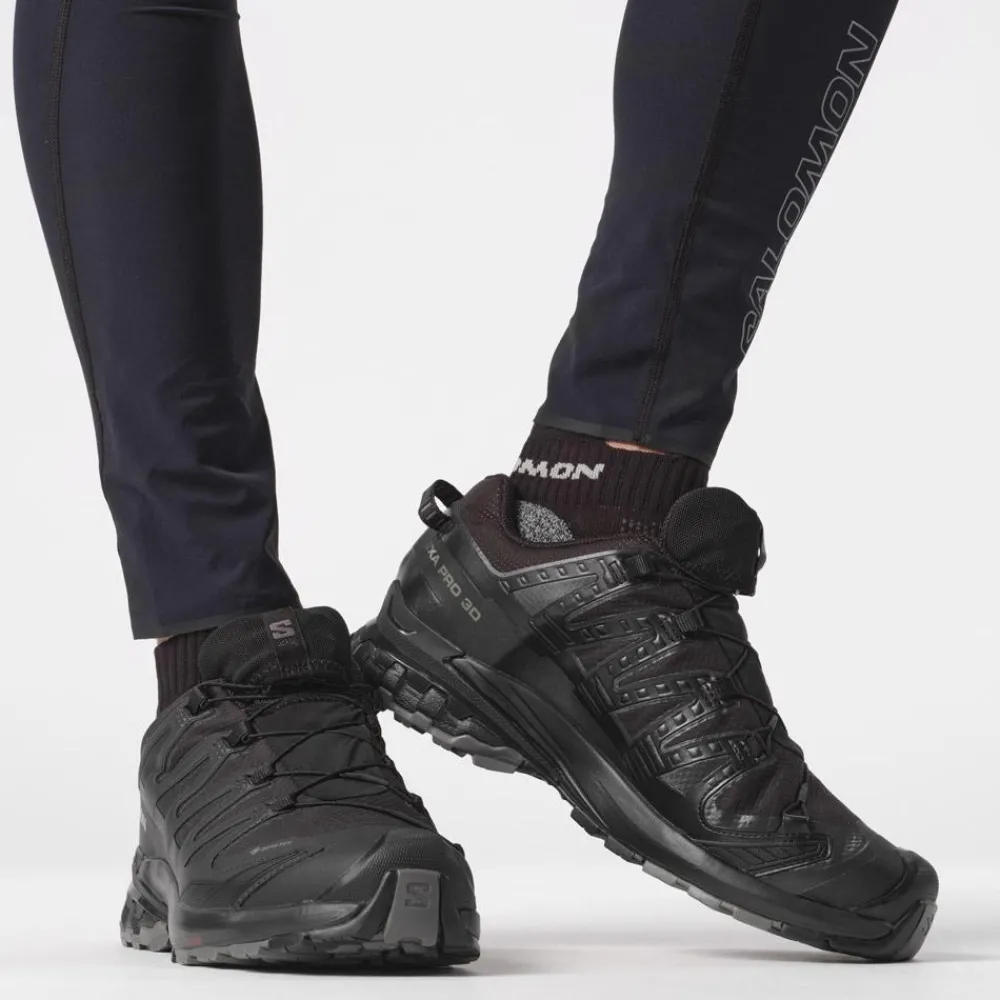 Chaussures Rando Homme|Chaussures Trail Homme<Salomon Chaussures de trail Xa Pro 3D V9 Wide Gore-Tex Black Phantom Pewter