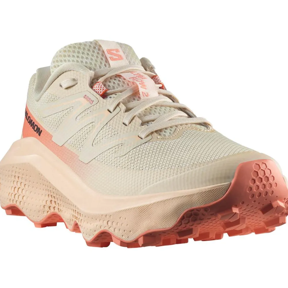 Chaussures Trail Femme<Salomon Chaussures de trail Ultra Flow 2 W Almond Milk Tender Peach Fusion Coral