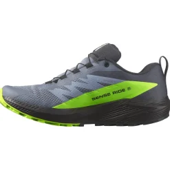Sale Chaussures de trail Sense Ride 5 Gore-Tex Flint Stone Black Green Gecko Homme Chaussures Trail Homme