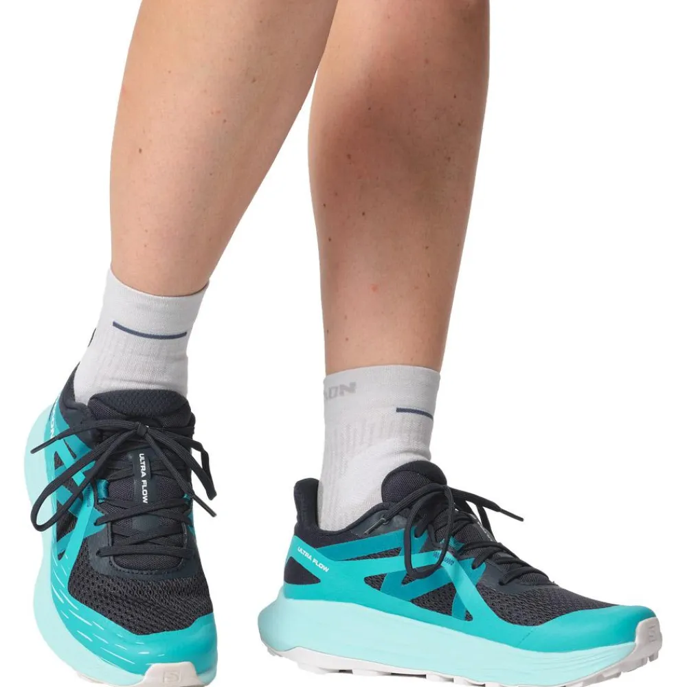 Discount Chaussures de trail Ultra Flow W Carbon Peacock Blue White Femme Chaussures Trail Femme
