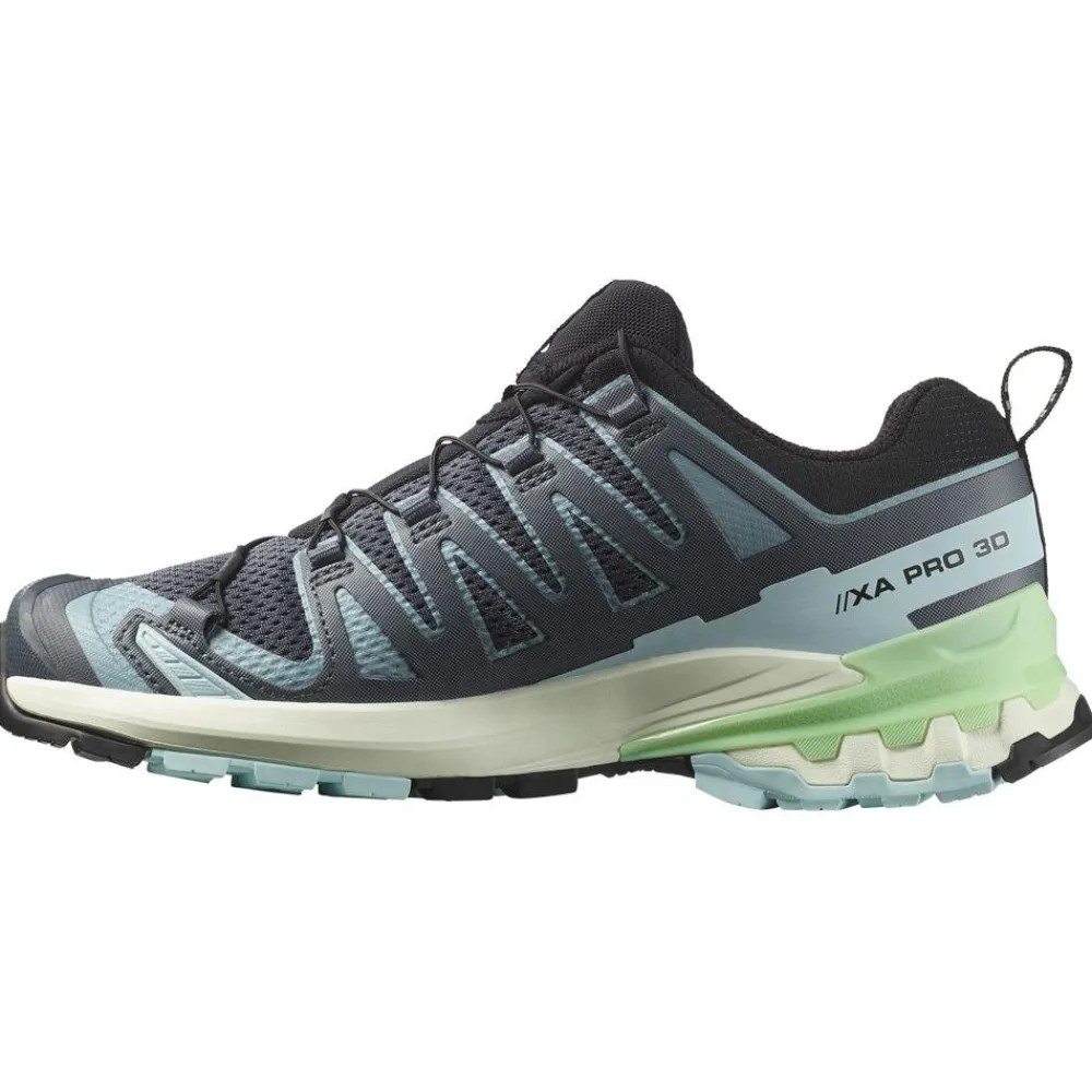 Chaussures de trail Xa Pro 3D V9 W Turbulence Iced Aqua Patina Green Femme Chaussures Trail Femme|Chaussures Rando Femme
