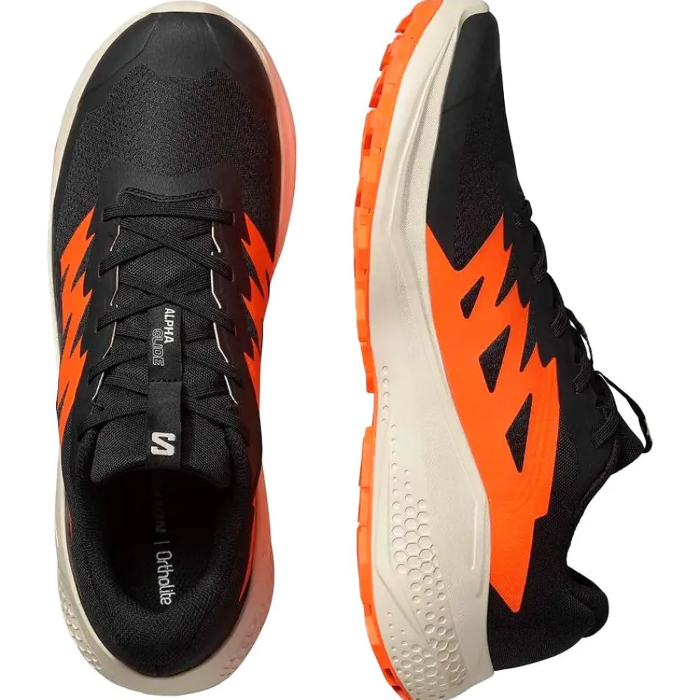 Chaussures Trail Homme<Salomon Chaussures de trail Alphaglide Black Rainy Day Red Orange
