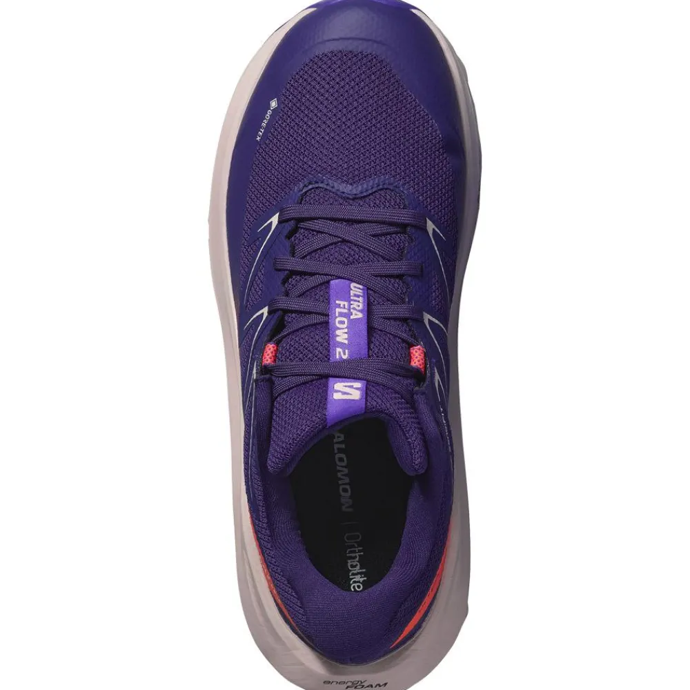 Chaussures Trail Femme<Salomon Chaussures de trail Ultra Flow 2 Gore-Tex W Astral Aura Nirvana Neon Flame