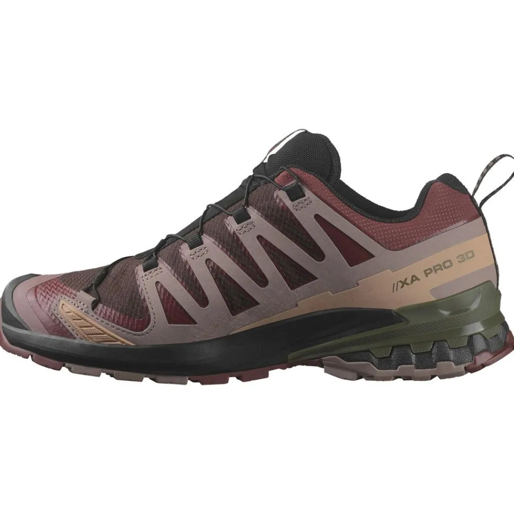 Sale Chaussures de trail Xa Pro 3D V9 Gore-Tex Black Coffee Rum Raisin Olive Night Homme Chaussures Trail Homme|Chaussures Rando Homme