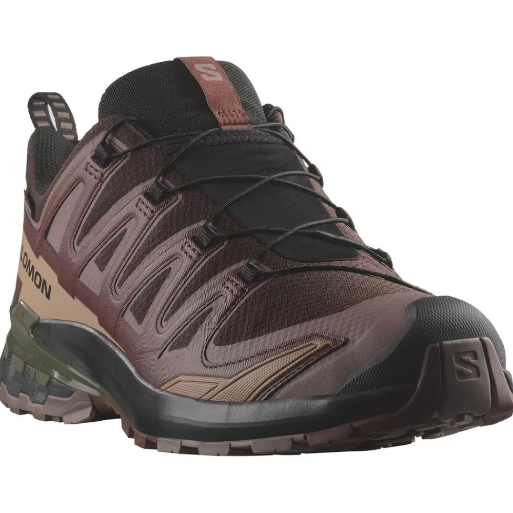 Sale Chaussures de trail Xa Pro 3D V9 Gore-Tex Black Coffee Rum Raisin Olive Night Homme Chaussures Trail Homme|Chaussures Rando Homme