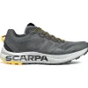 Hot Chaussures de trail Spin Planet Anthracite Saffron Homme Chaussures Trail Homme