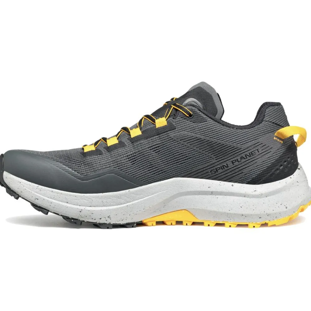 Hot Chaussures de trail Spin Planet Anthracite Saffron Homme Chaussures Trail Homme