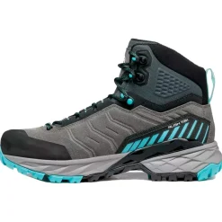 Chaussures de Trek et montagne Rush Trek Gore-Tex Wmn Mid Gray Aqua Femme Chaussures De Trek|Chaussures Rando Femme