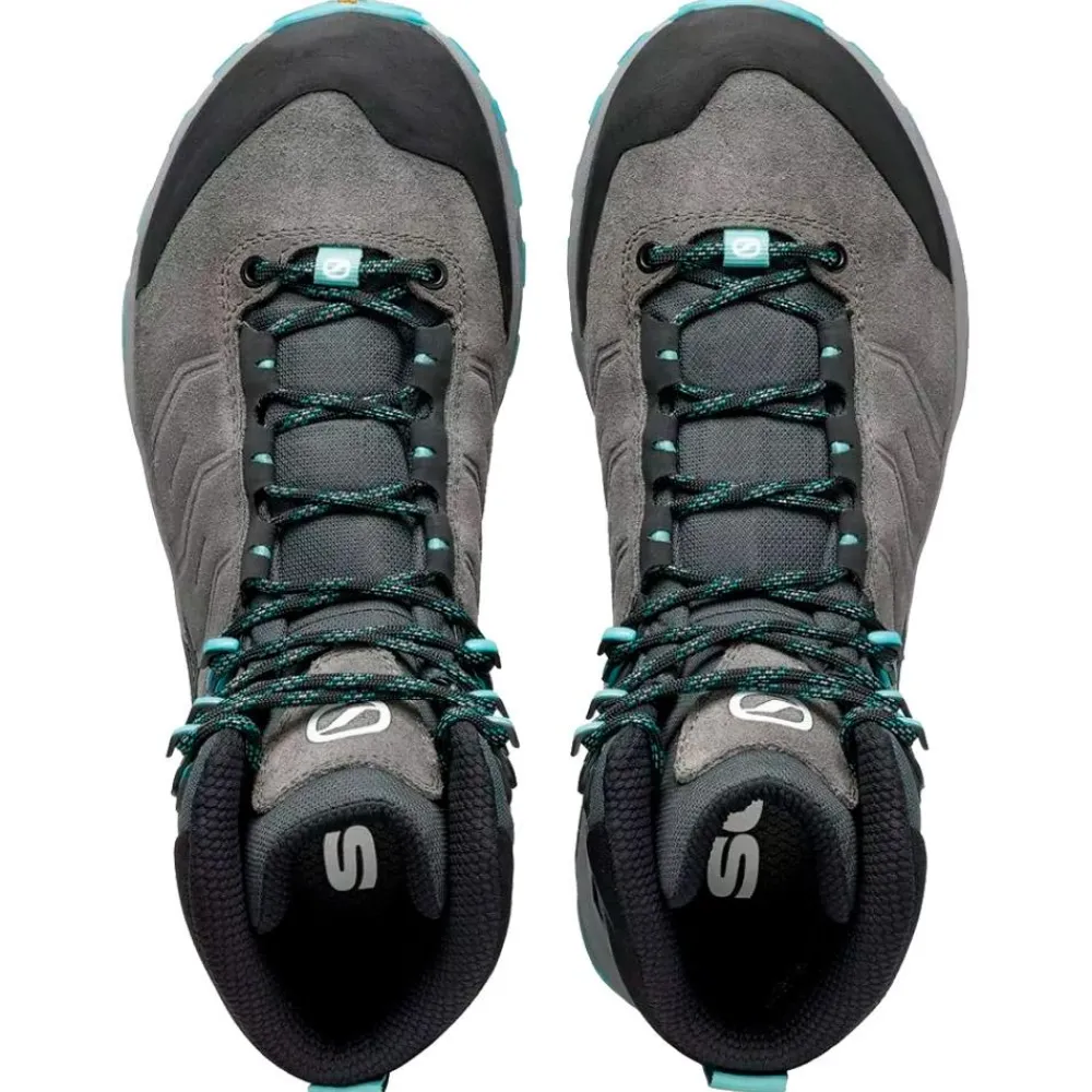 Chaussures de Trek et montagne Rush Trek Gore-Tex Wmn Mid Gray Aqua Femme Chaussures De Trek|Chaussures Rando Femme