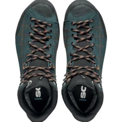 Best Chaussures de Trek et montagne Zodiac Trek Gore-Tex Petrol Rust Orange Homme Chaussures De Trek|Chaussures Rando Homme