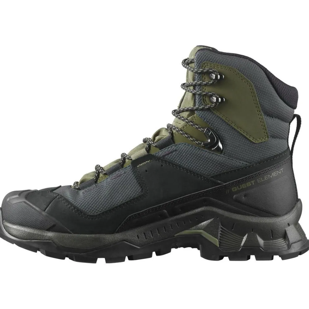 Chaussures De Trek|Chaussures Rando Homme<Salomon Chaussures de Trek et montagne Quest Element Gore-Tex Black Deep Lichen Green