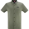 Best Chemise de rando Rive Shirt Short Sleeve M Kale Green Chemise Randonnée