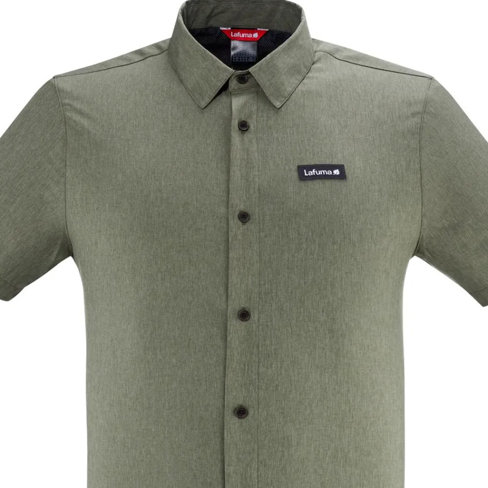 Best Chemise de rando Rive Shirt Short Sleeve M Kale Green Chemise Randonnée
