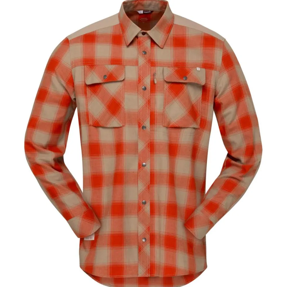 Clearance Chemise de rando Femund Flannel Pureed Pumpkin Chemise Randonnée|Polo - Chemise