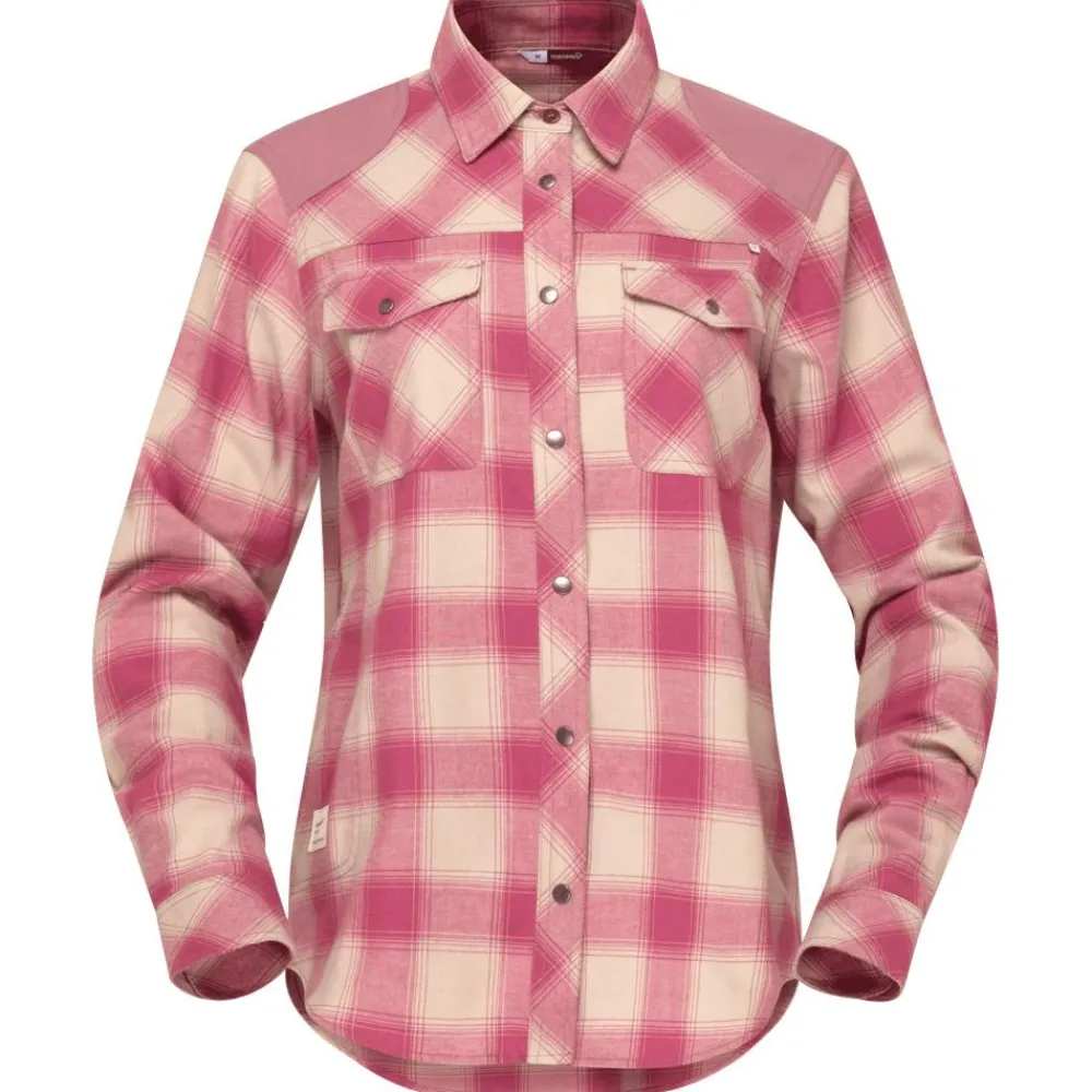 Chemise Randonnée|Polo - Chemise<Norrona Chemise de rando Femund Flannel W Grape Shake